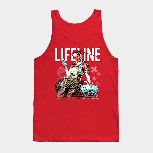 Apex Legends - Lifeline Middle T-Shirt Tank Top by trino21